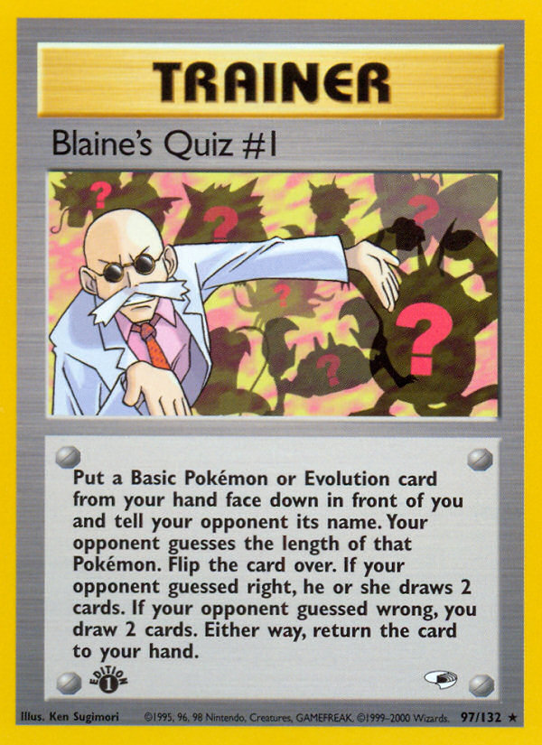 Blaine's Quiz #1 (97/132) [Gym Heroes 1st Edition] | Card Citadel