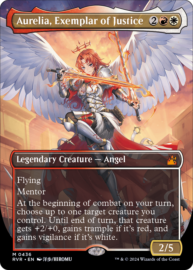 Aurelia, Exemplar of Justice (Anime Borderless) [Ravnica Remastered] | Card Citadel