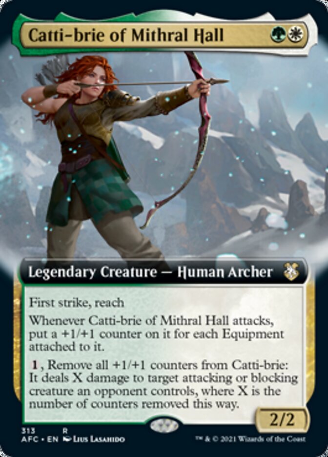 Catti-brie of Mithral Hall (Extended) [Dungeons & Dragons: Adventures in the Forgotten Realms Commander] | Card Citadel