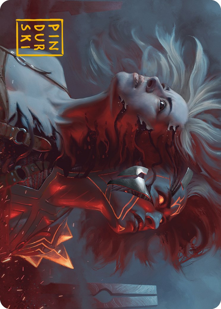 Thrill of Possibility Art Card (Gold-Stamped Signature) [Phyrexia: All Will Be One Art Series] | Card Citadel