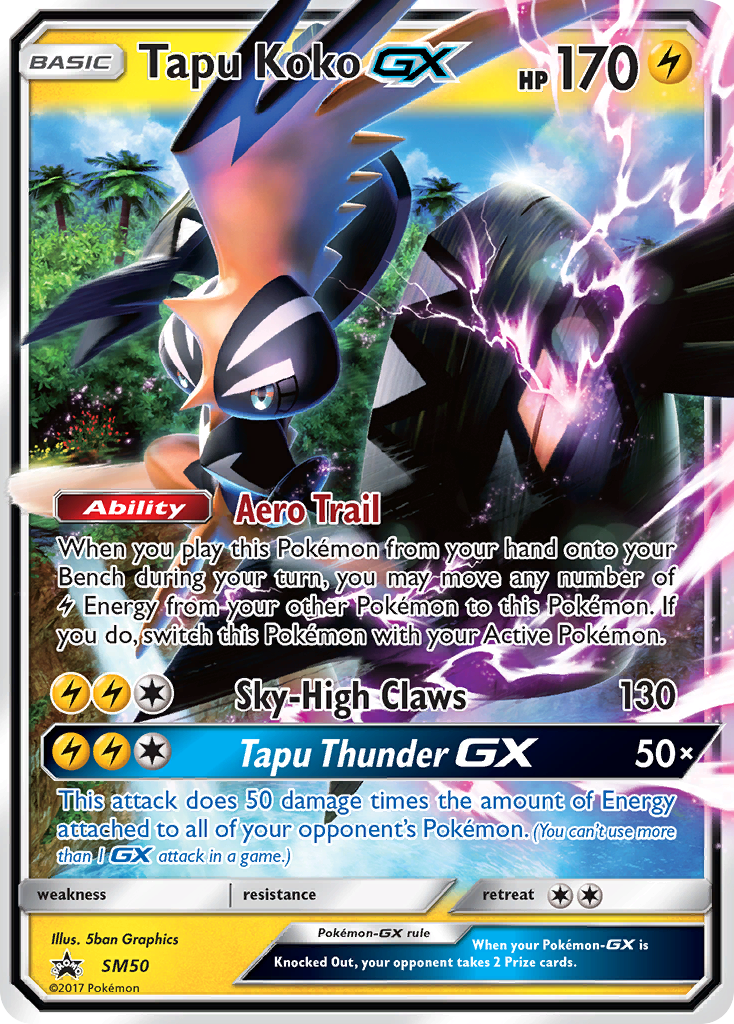 Tapu Koko GX (SM50) [Sun & Moon: Black Star Promos] | Card Citadel