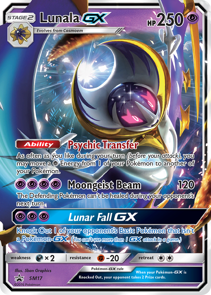 Lunala GX (SM17) [Sun & Moon: Black Star Promos] | Card Citadel