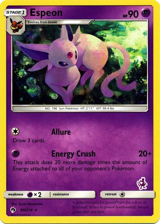 Espeon (89/214) (Mewtwo Deck) [Battle Academy 2020] | Card Citadel