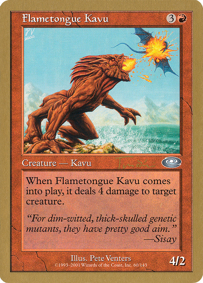 Flametongue Kavu (Jan Tomcani) [World Championship Decks 2001] | Card Citadel