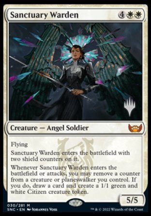 Sanctuary Warden (Promo Pack) [Streets of New Capenna Promos] | Card Citadel