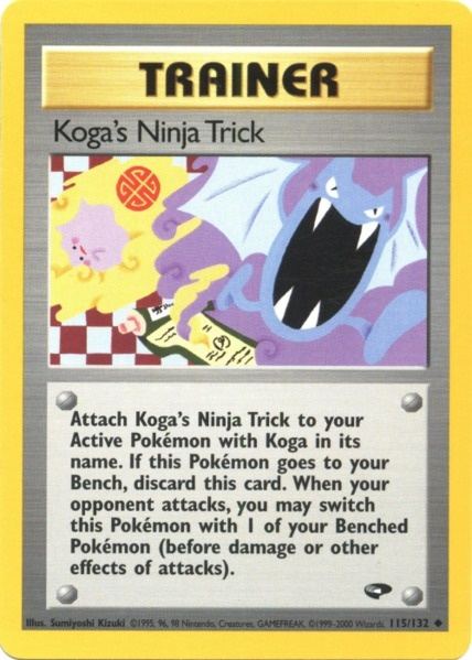 Koga's Ninja Trick (115/132) [Gym Challenge Unlimited] | Card Citadel