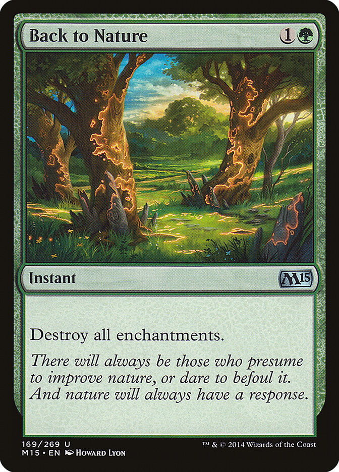 Back to Nature [Magic 2015] | Card Citadel