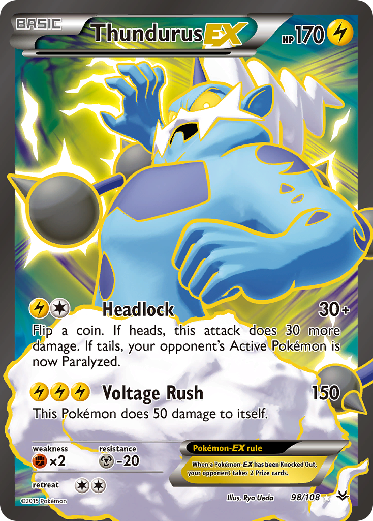 Thundurus EX (98/108) [XY: Roaring Skies] | Card Citadel