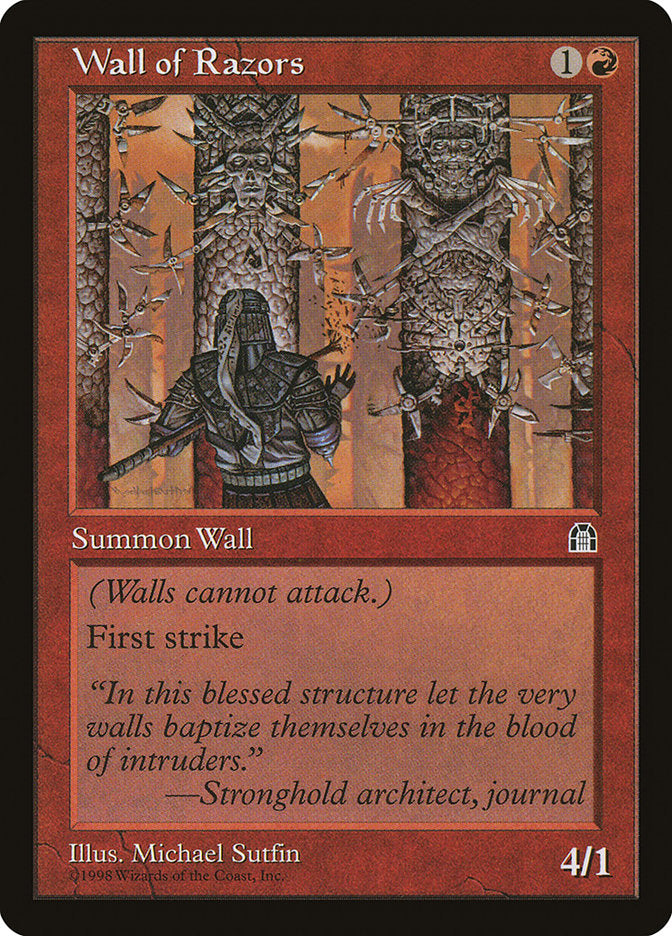 Wall of Razors [Stronghold] | Card Citadel