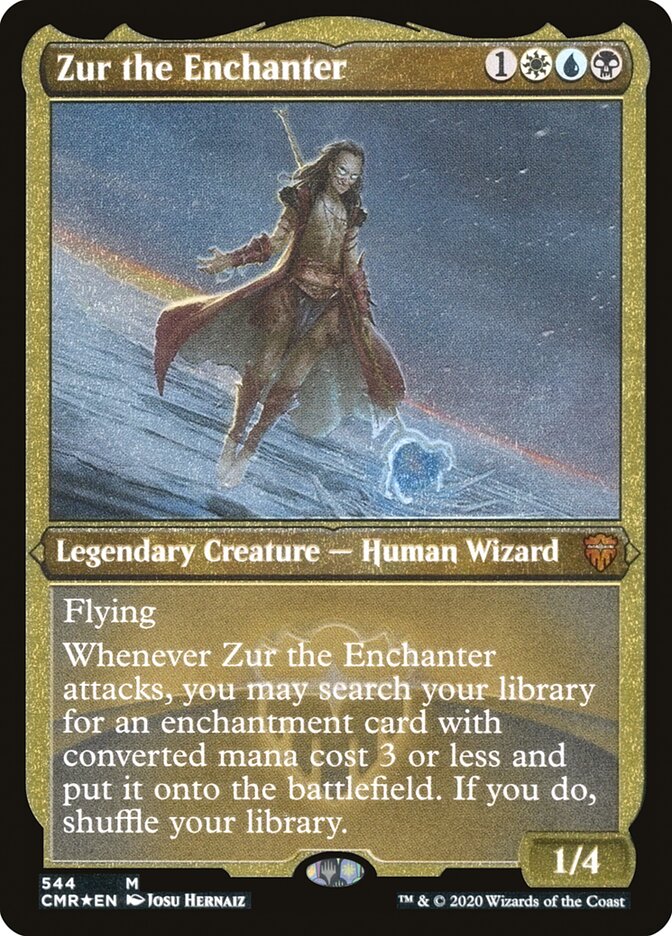 Zur the Enchanter (Foil Etched) [Commander Legends] | Card Citadel