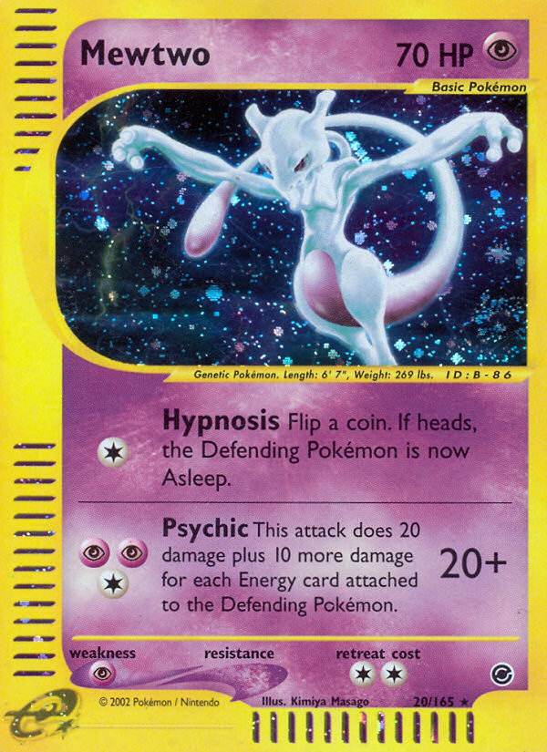 Mewtwo (20/165) [Expedition: Base Set] | Card Citadel