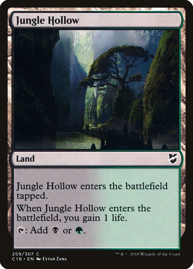 Jungle Hollow [Commander 2018] | Card Citadel