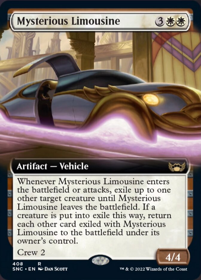 Mysterious Limousine (Extended Art) [Streets of New Capenna] | Card Citadel