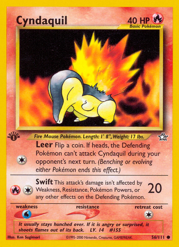 Cyndaquil (56/111) [Neo Genesis 1st Edition] | Card Citadel