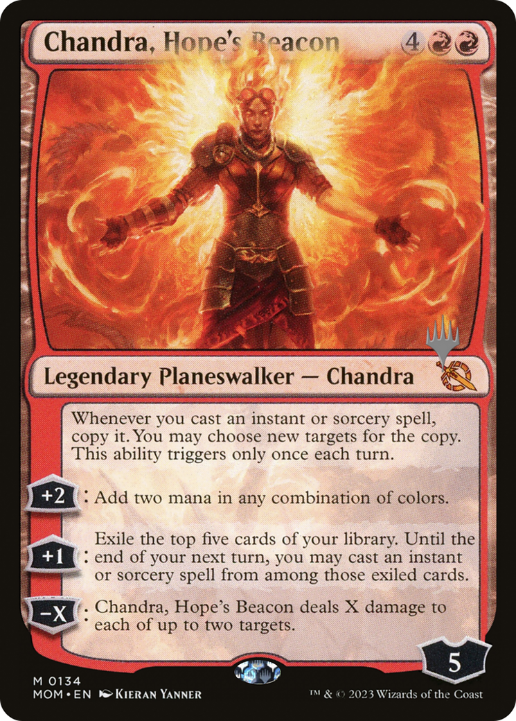Chandra, Hope's Beacon (Promo Pack) [March of the Machine Promos] | Card Citadel