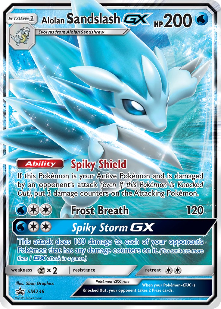 Alolan Sandslash GX (SM236) [Sun & Moon: Black Star Promos] | Card Citadel