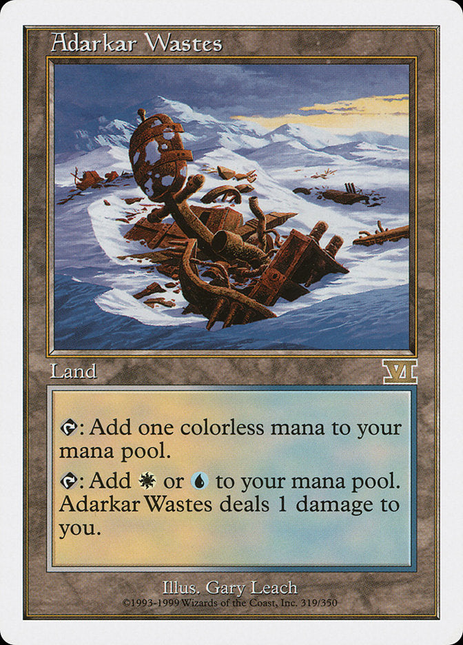 Adarkar Wastes [Classic Sixth Edition] | Card Citadel