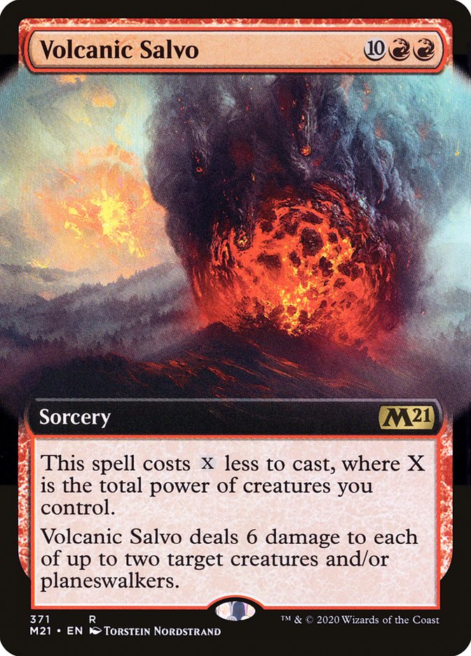 Volcanic Salvo (Extended Art) [Core Set 2021] | Card Citadel