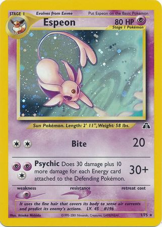 Espeon (1/75) [Neo Discovery Unlimited] | Card Citadel