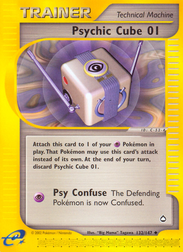 Psychic Cube 01 (132/147) [Aquapolis] | Card Citadel