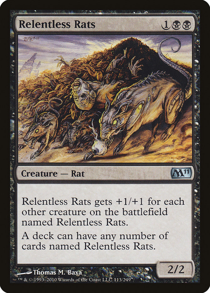 Relentless Rats [Magic 2011] | Card Citadel