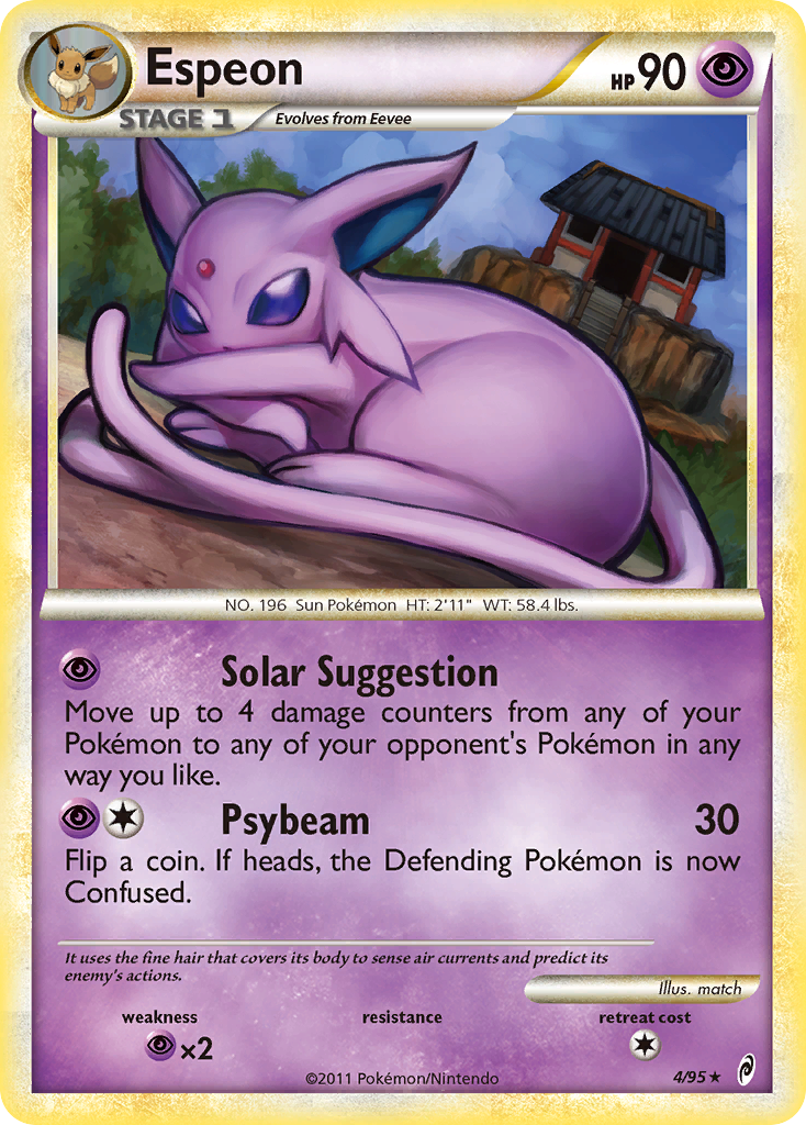 Espeon (4/95) [HeartGold & SoulSilver: Call of Legends] | Card Citadel