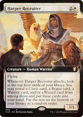 Harper Recruiter (Extended Art) [Commander Legends: Battle for Baldur's Gate] | Card Citadel