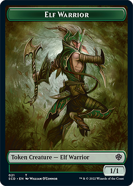 Elf Warrior // Soldier Double-Sided Token [Starter Commander Decks] | Card Citadel