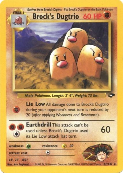 Brock's Dugtrio (22/132) [Gym Challenge Unlimited] | Card Citadel