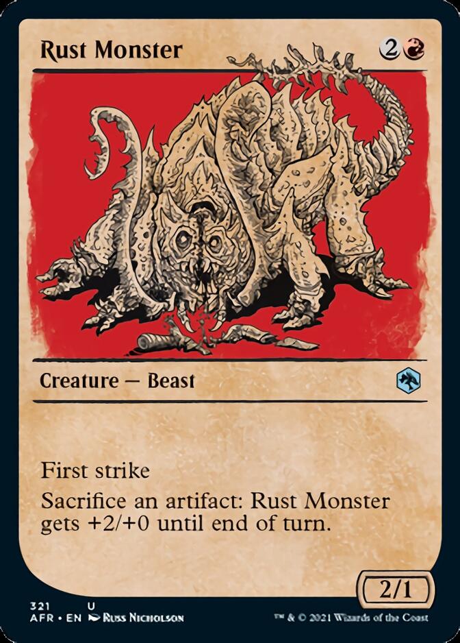 Rust Monster (Showcase) [Dungeons & Dragons: Adventures in the Forgotten Realms] | Card Citadel