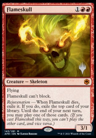 Flameskull (Promo Pack) [Dungeons & Dragons: Adventures in the Forgotten Realms Promos] | Card Citadel