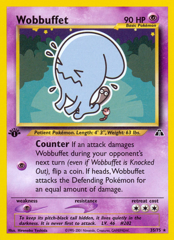 Wobbuffet (35/75) [Neo Discovery 1st Edition] | Card Citadel