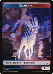Elemental (09) // Dinosaur Double-Sided Token [March of the Machine Tokens] | Card Citadel