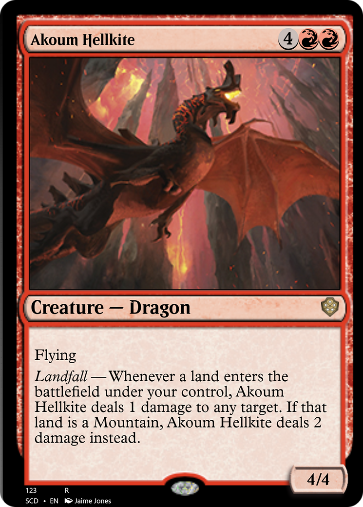 Akoum Hellkite [Starter Commander Decks] | Card Citadel