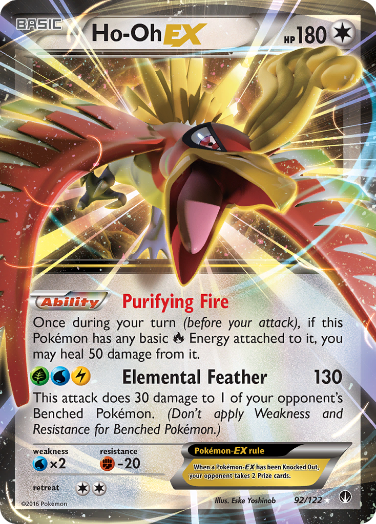 Ho-Oh EX (92/122) [XY: BREAKpoint] | Card Citadel