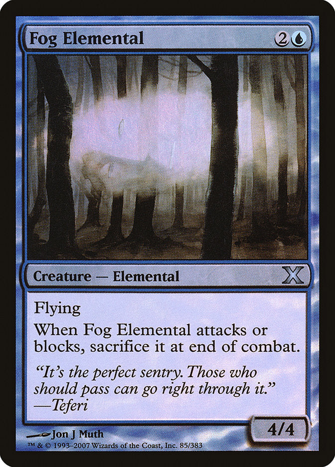 Fog Elemental (Premium Foil) [Tenth Edition] | Card Citadel