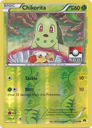 Chikorita (1/122) (League Promo) [XY: BREAKpoint] | Card Citadel