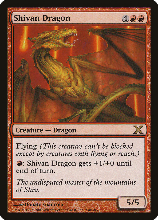 Shivan Dragon [Tenth Edition] | Card Citadel