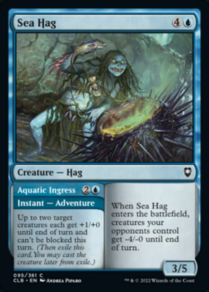 Sea Hag // Aquatic Ingress [Commander Legends: Battle for Baldur's Gate] | Card Citadel