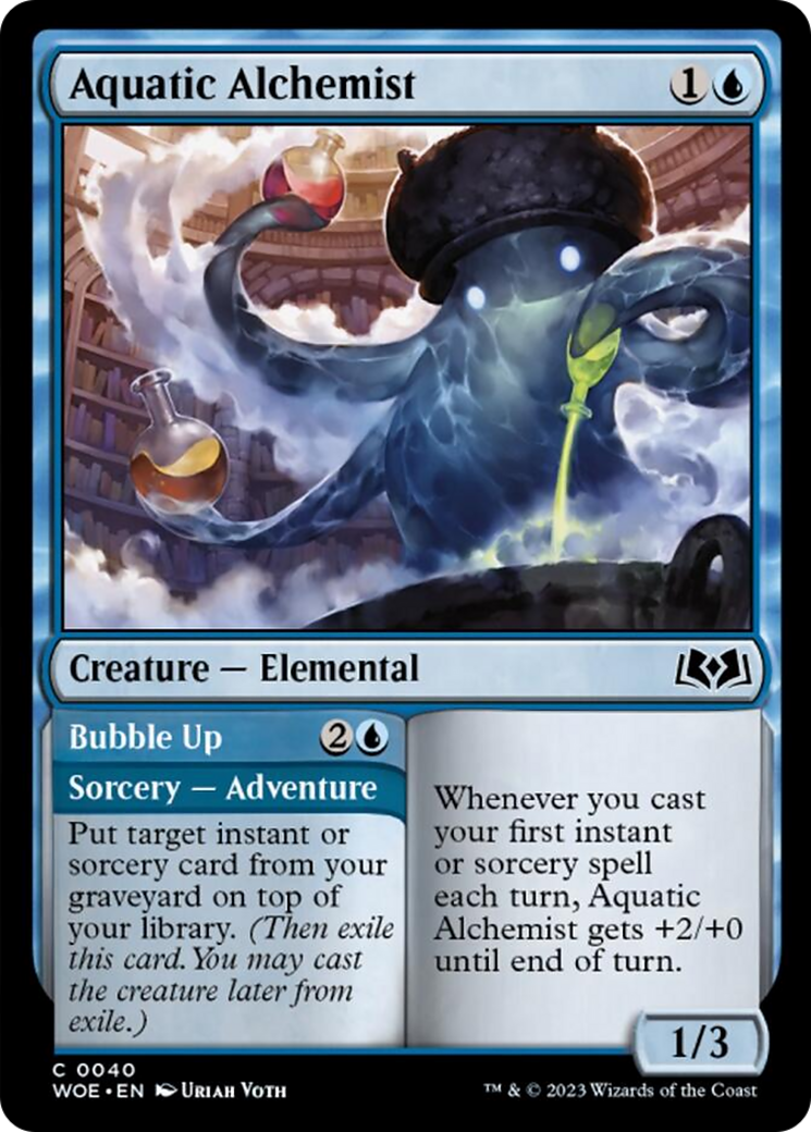 Aquatic Alchemist // Bubble Up [Wilds of Eldraine] | Card Citadel