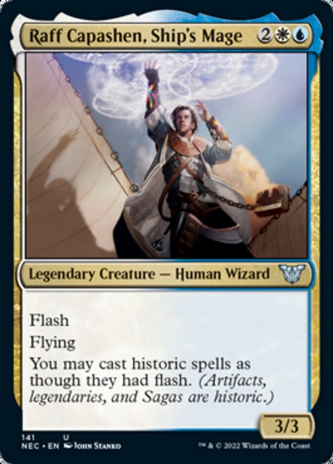 Raff Capashen, Ship's Mage [Kamigawa: Neon Dynasty Commander] | Card Citadel