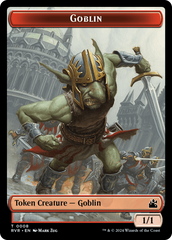 Goblin (0008) // Voja Double-Sided Token [Ravnica Remastered Tokens] | Card Citadel