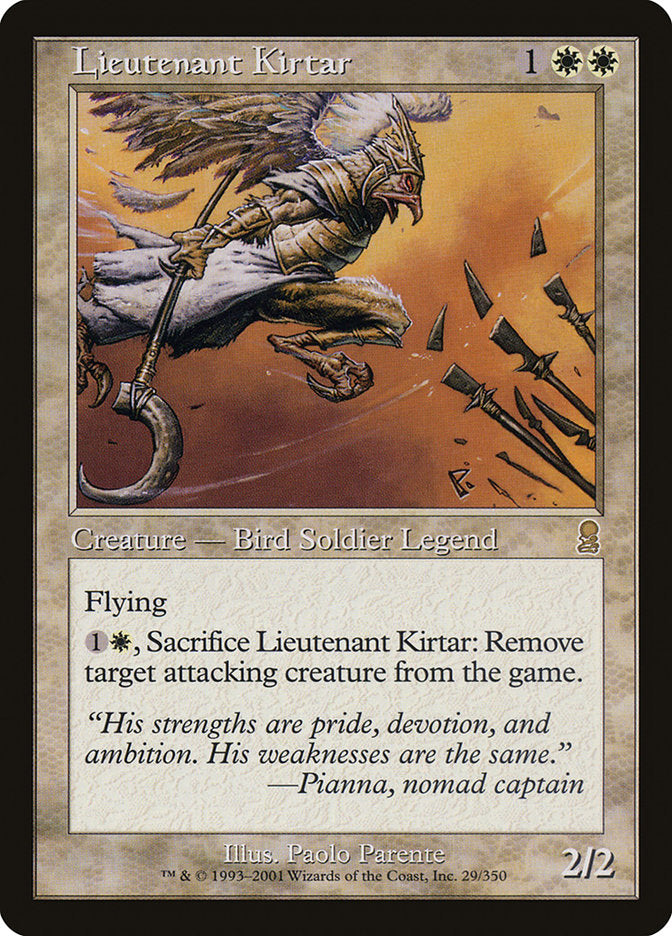 Lieutenant Kirtar [Odyssey] | Card Citadel