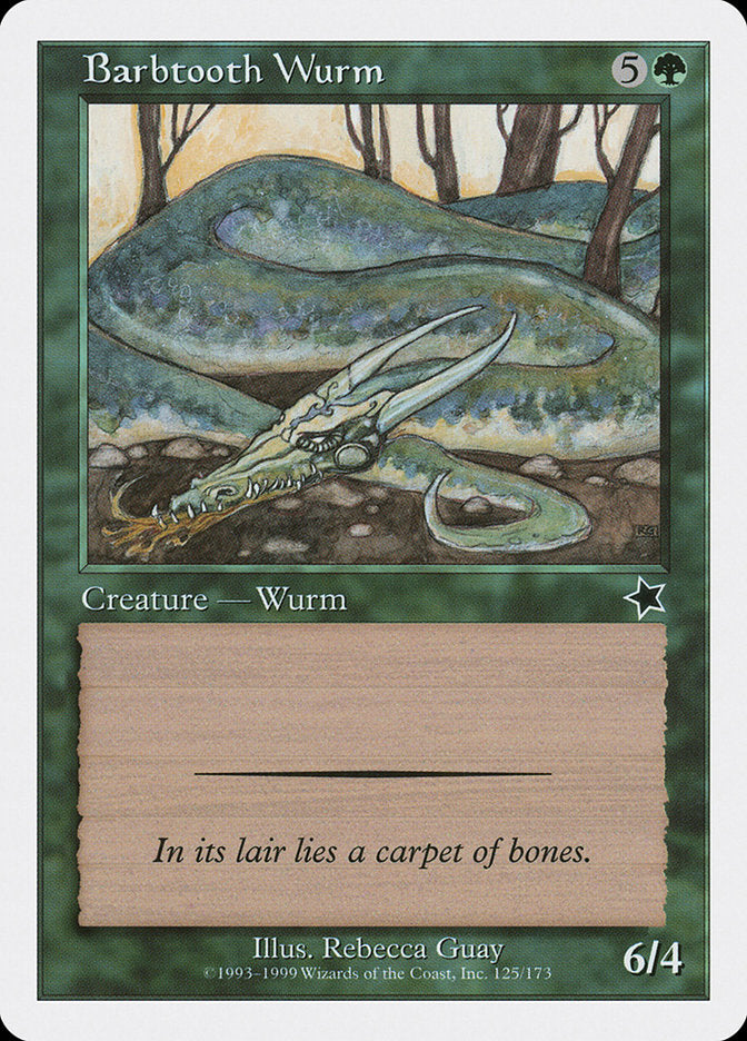 Barbtooth Wurm [Starter 1999] | Card Citadel