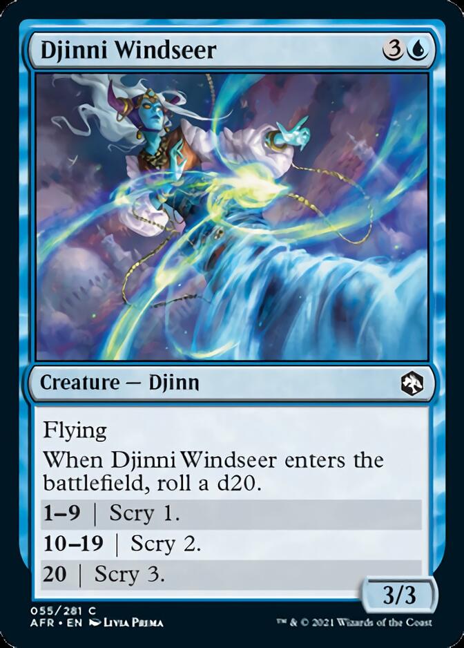 Djinni Windseer [Dungeons & Dragons: Adventures in the Forgotten Realms] | Card Citadel