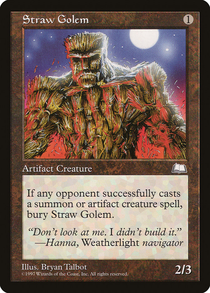 Straw Golem [Weatherlight] | Card Citadel