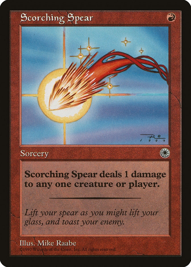 Scorching Spear [Portal] | Card Citadel