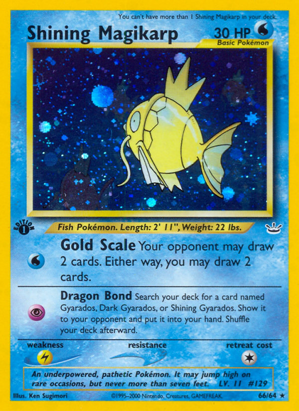 Shining Magikarp (66/64) [Neo Revelation 1st Edition] | Card Citadel