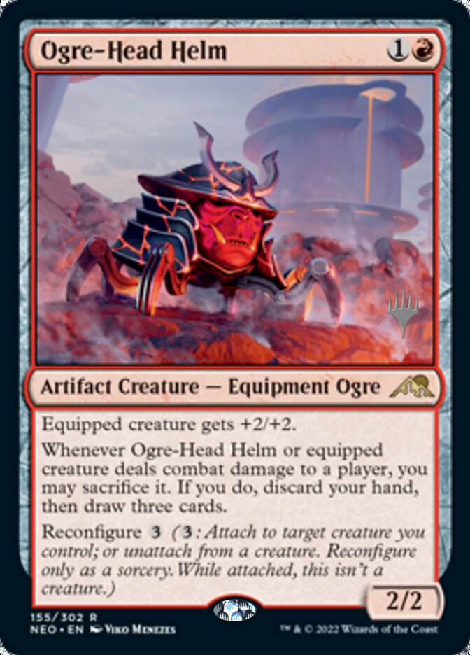 Ogre-Head Helm (Promo Pack) [Kamigawa: Neon Dynasty Promos] | Card Citadel