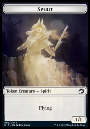 Spirit // Spider Double-sided Token [Innistrad: Midnight Hunt Tokens] | Card Citadel